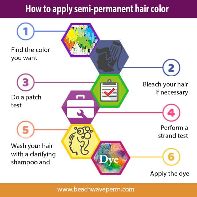 How to apply semi-permanent hair color?