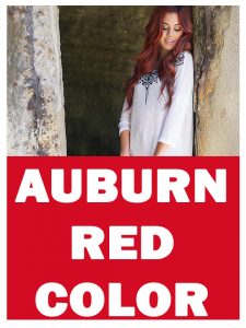Auburn red hair