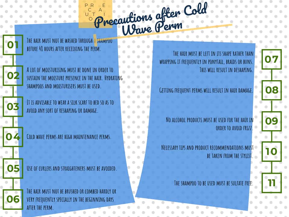 Precautions after Cold Wave Perm