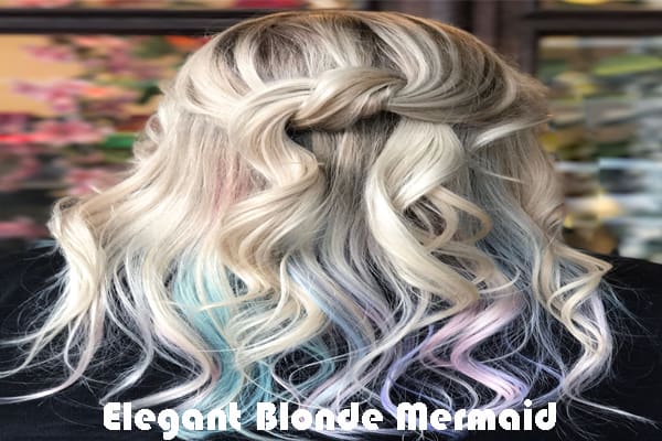 Elegant Blonde Mermaid