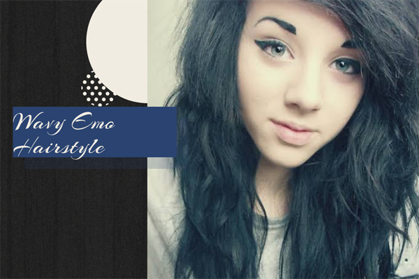 5 Wavy Emo Hairstyle for Girls
