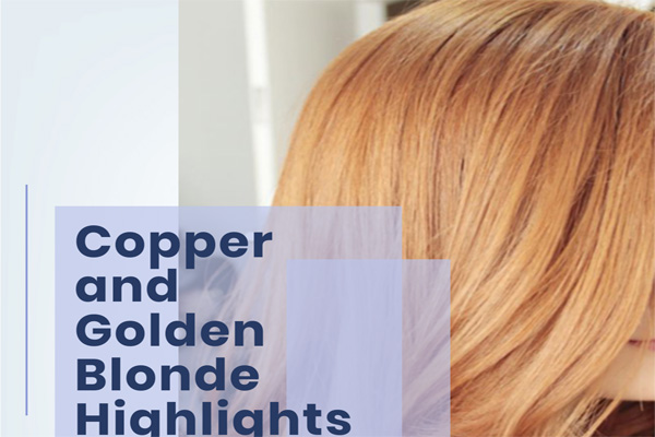 Copper and Golden Blonde Highlights