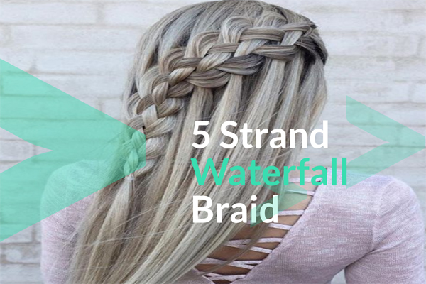 5 Strand Waterfall Braid
