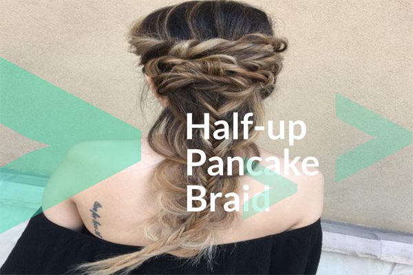 Half-up Pancake Braid