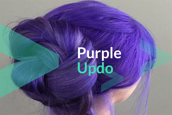 Purple Updo