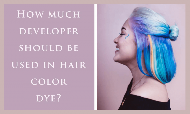 What happens if you put too much developer in hair dye?