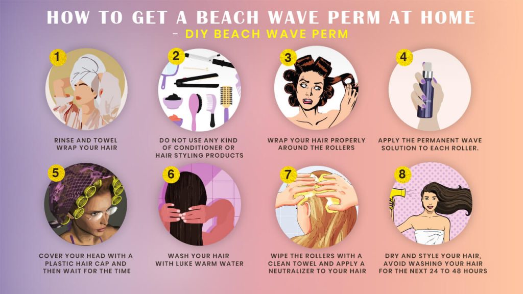 How to Get Beach Wave Perm at Home - DIY Beach Wave Perm