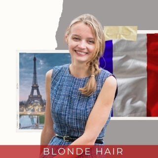 Blonde - popular hair color in France