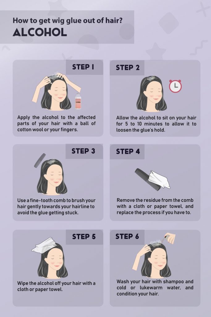 How To Get Wig Glue Out of Hair Using Alcohol?