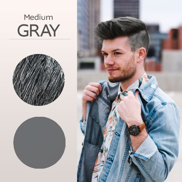 medium gray hair color for guys