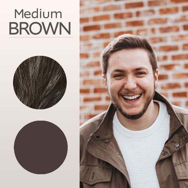 medium brown hair color for guys
