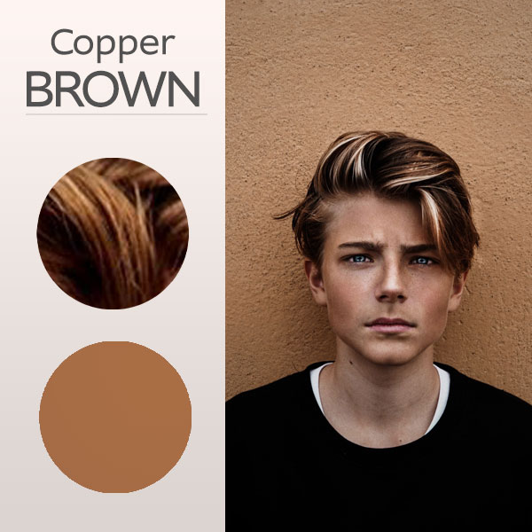 copper brown hair color for guys