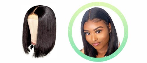 1. Full fringe bob wigs for black women