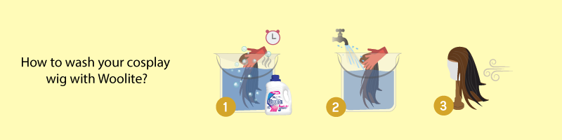 4. How to wash your cosplay wig with Woolite?