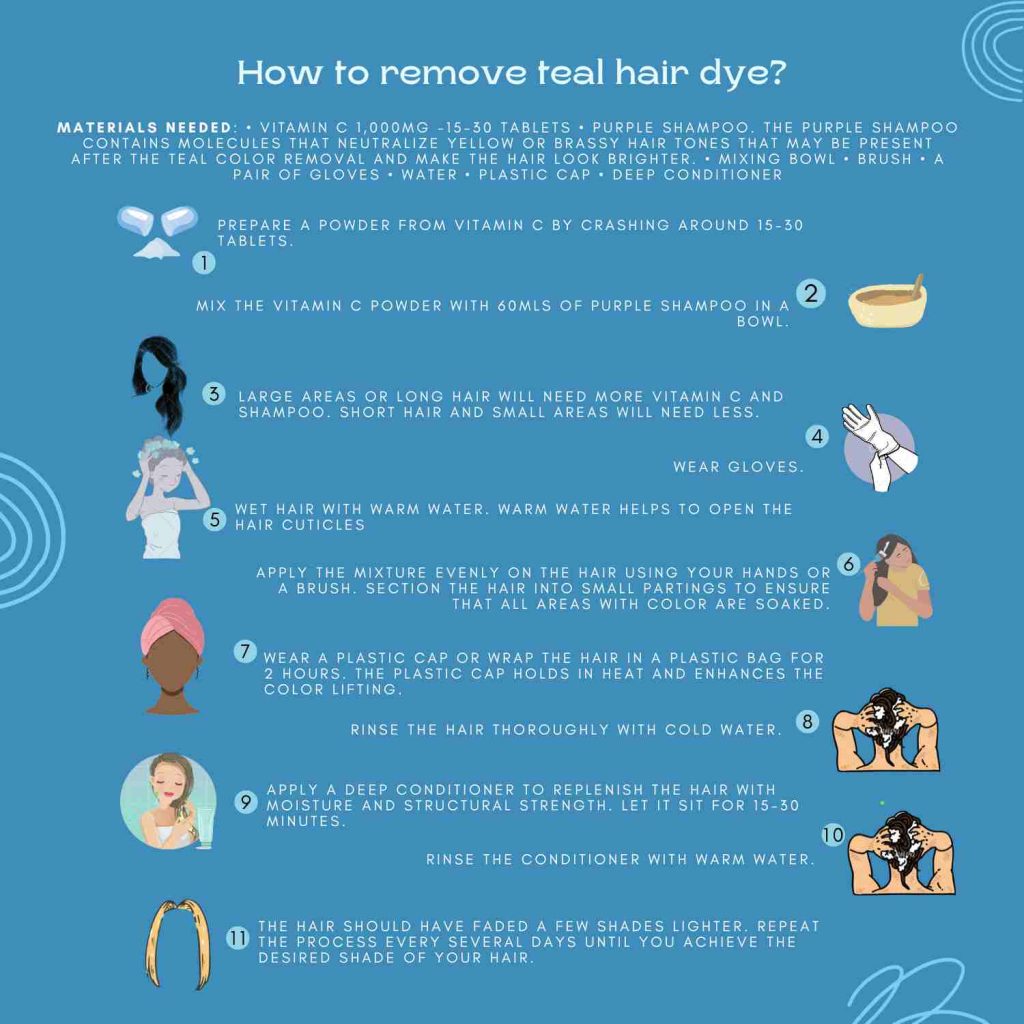 How Do You Remove Teal Hair Dye Without Bleach?