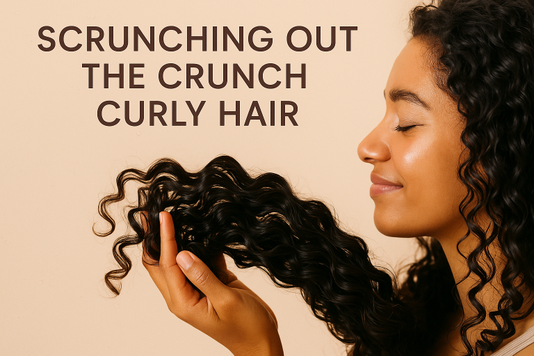 Scrunching Out the Crunch Curly Hair