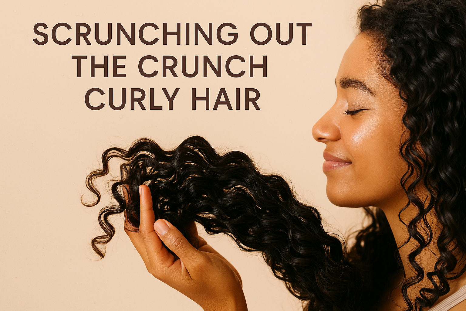 Scrunching Out the Crunch Curly Hair