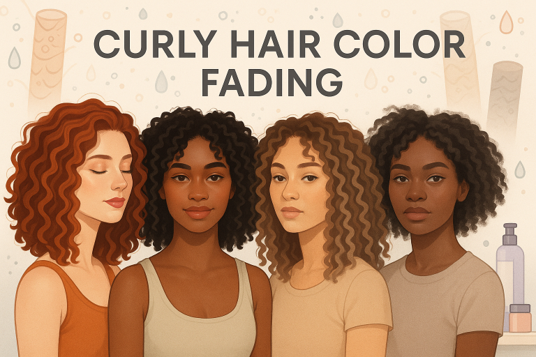 Curly Hair Color Fading