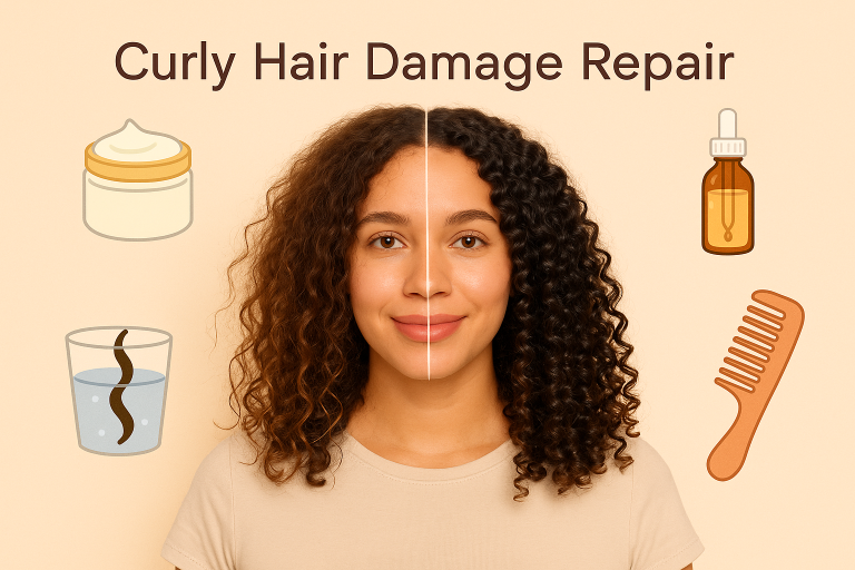 Curly Hair Damage Repair