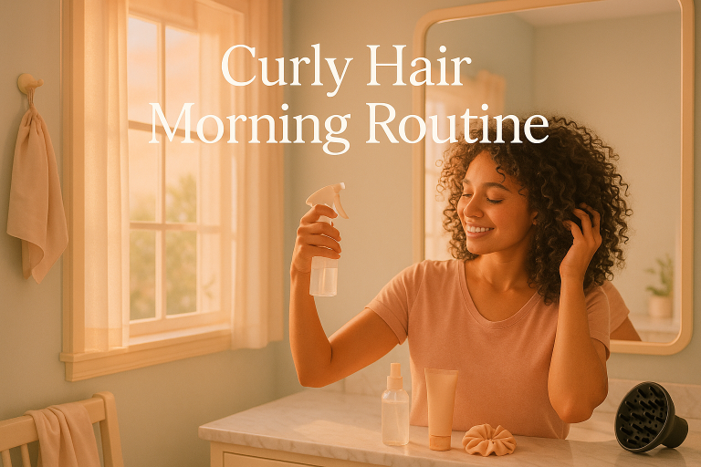 Curly Hair Morning Routine