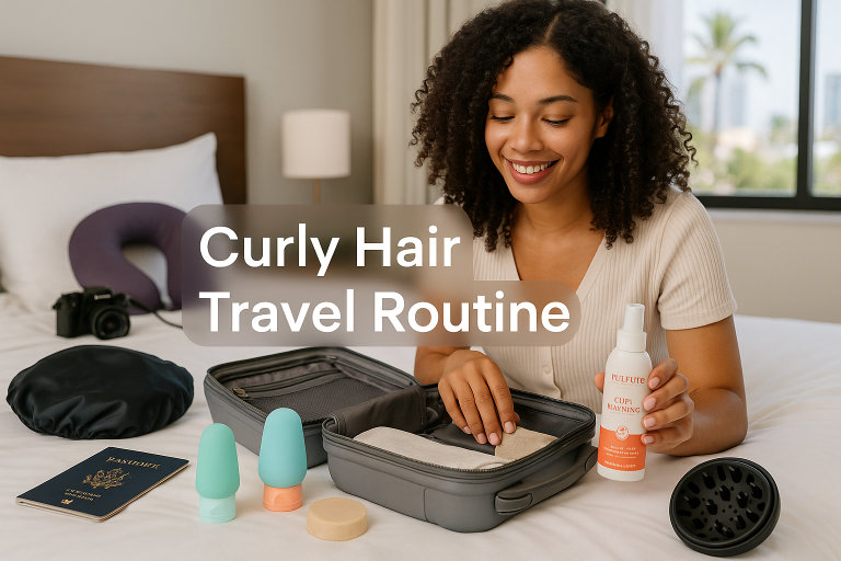 Curly Hair Travel Routine