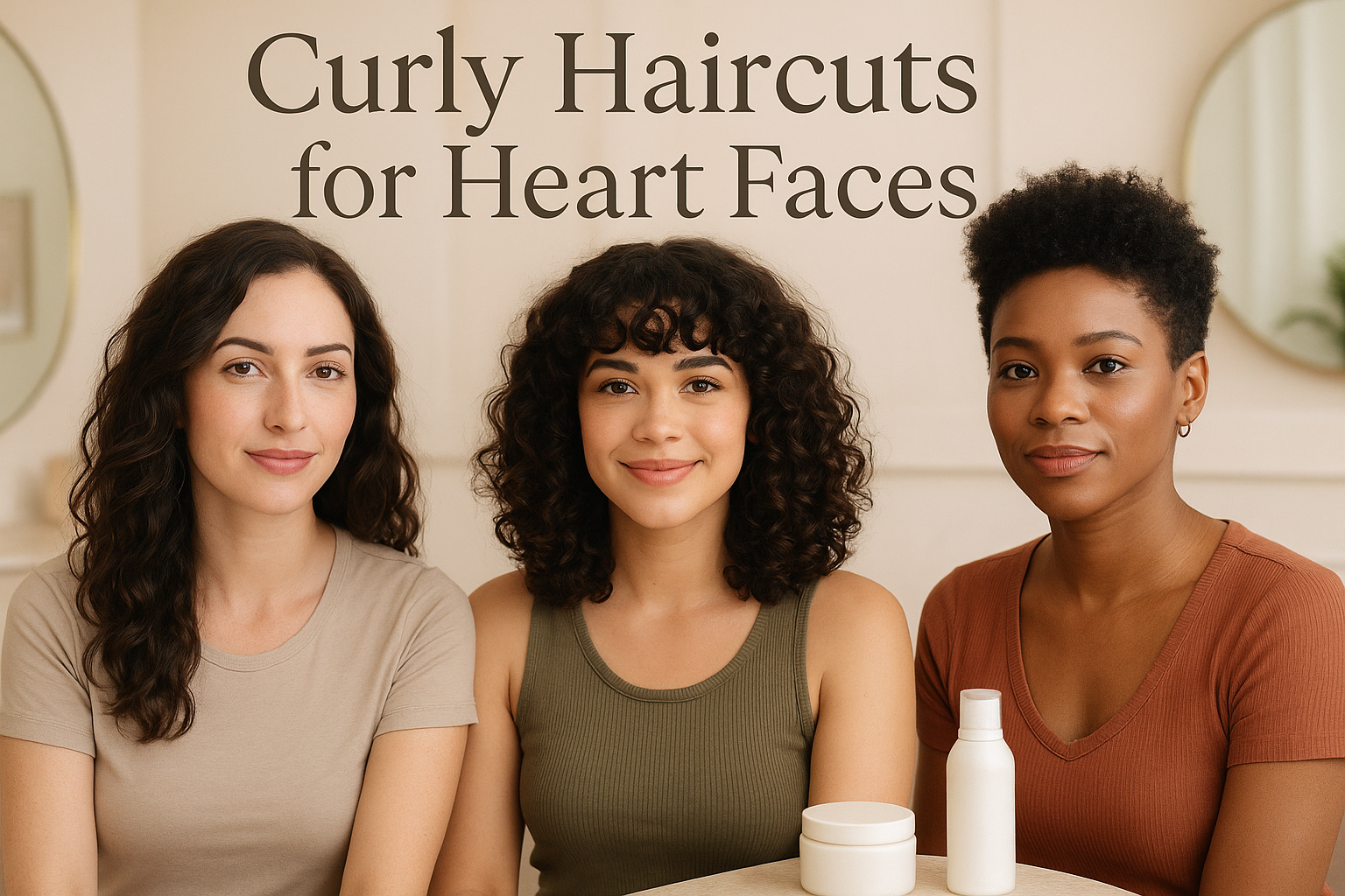 Curly Haircuts for Heart Faces