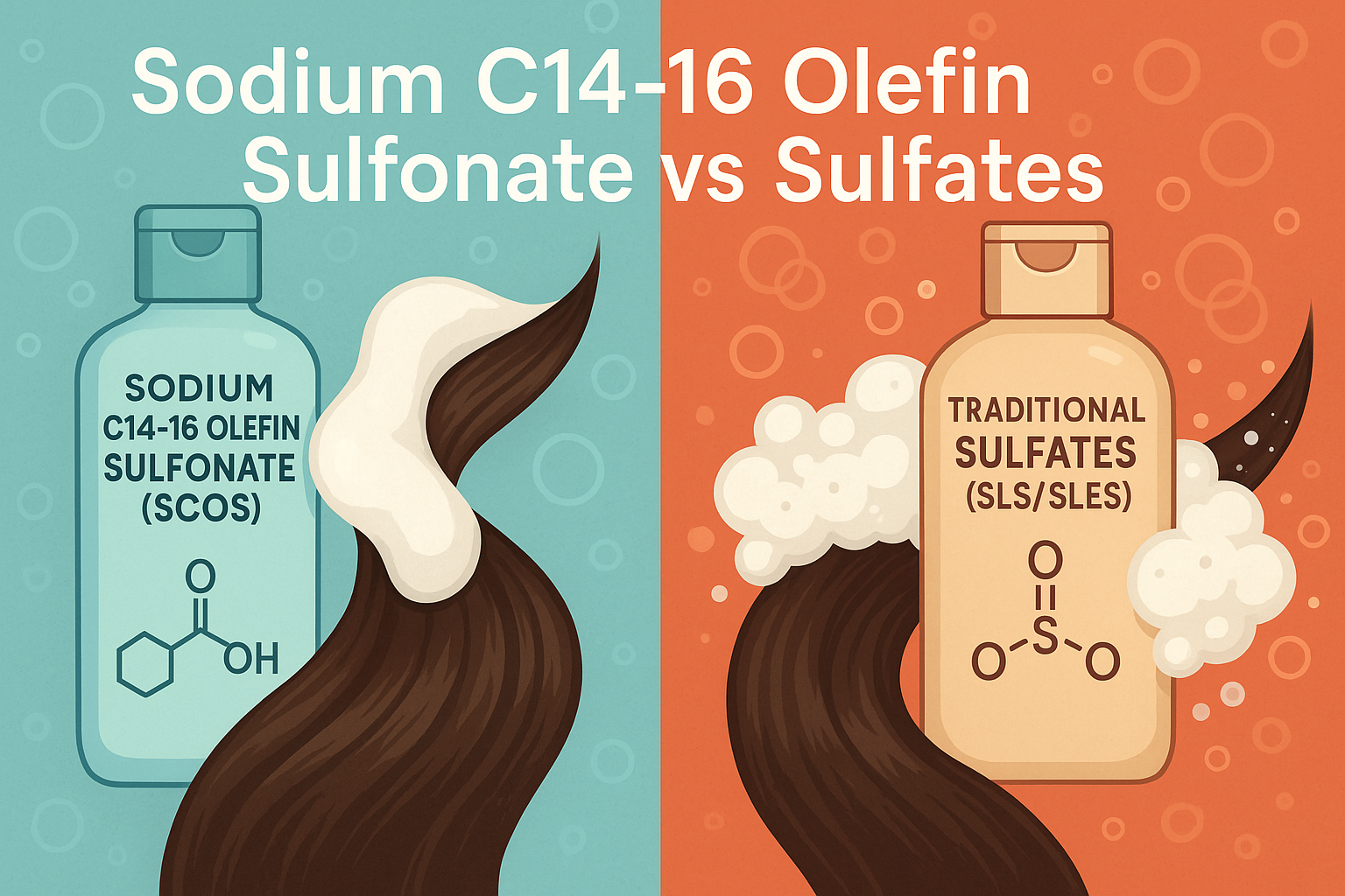 Sodium C14-16 Olefin Sulfonate vs Sulfates