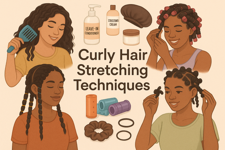 Curly Hair Stretching Techniques