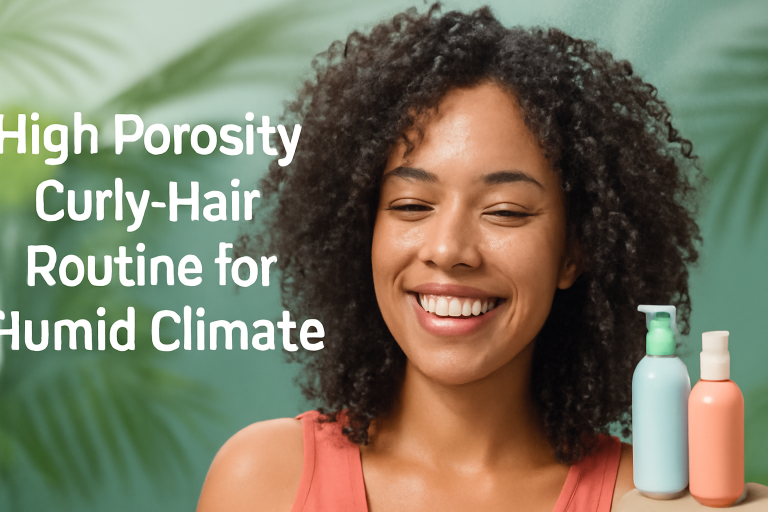 High Porosity Curly Hair Routine for Humid Climate