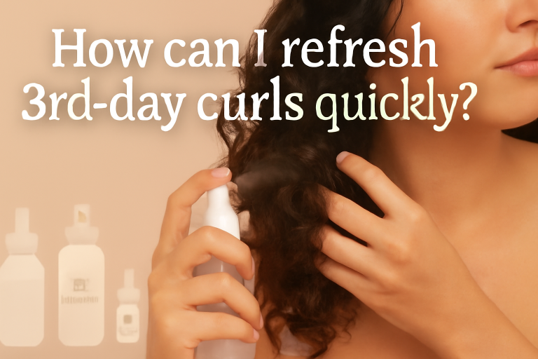 How can I refresh 3rd-day curls quickly?