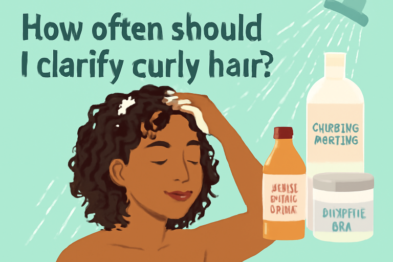How often should I clarify curly hair?