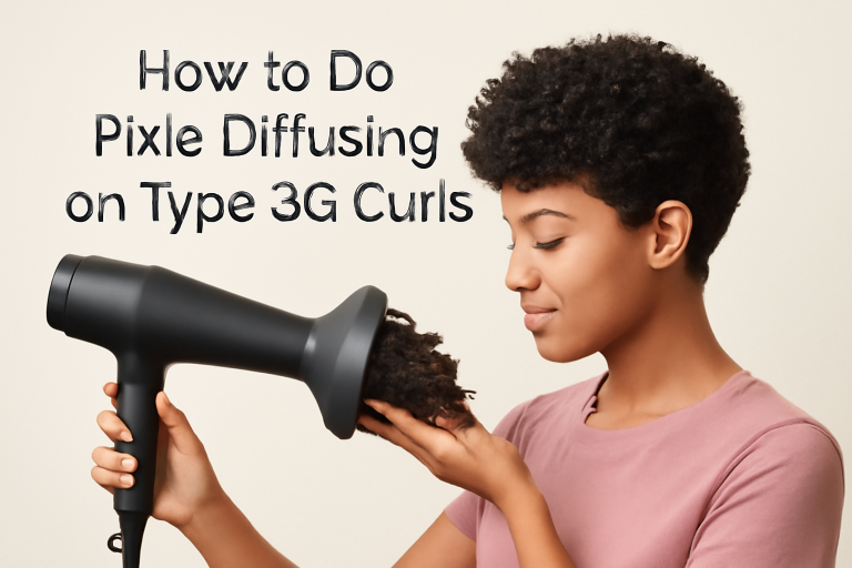 How to Do Pixie Diffusing on Type 3C Curls