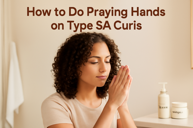 How to Do Praying Hands on Type 3A Curls