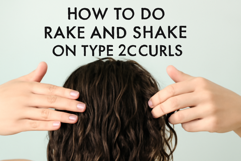 How to Do Rake and Shake on Type 2C Curls