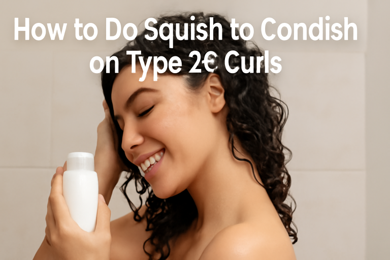 How to Do Squish to Condish on Type 2C Curls