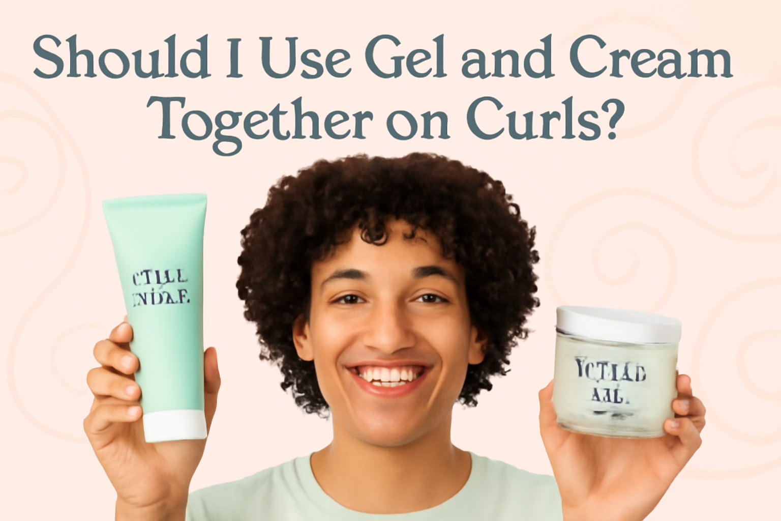 Should I use gel and cream together on curls?