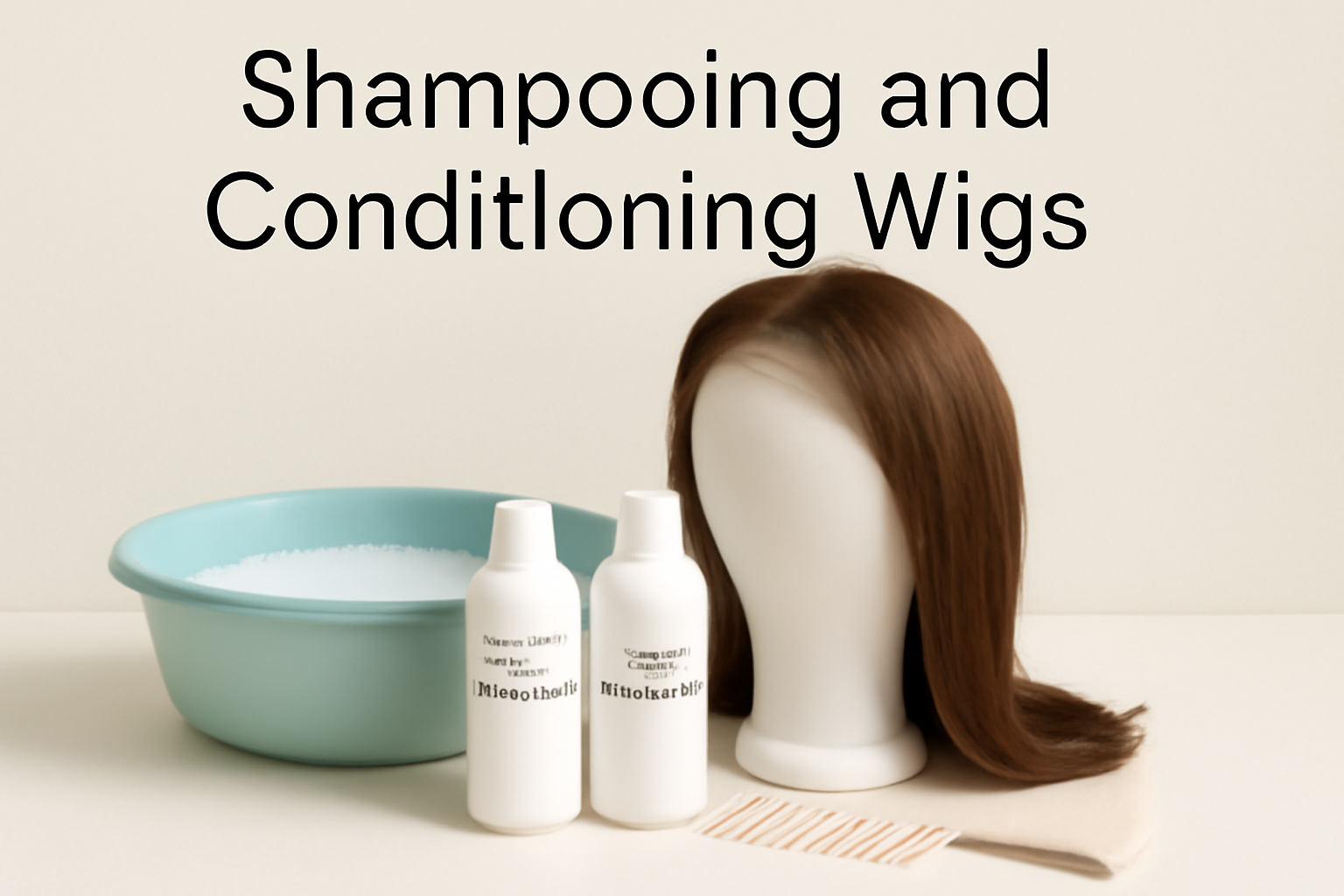 Shampooing and Conditioning Wigs