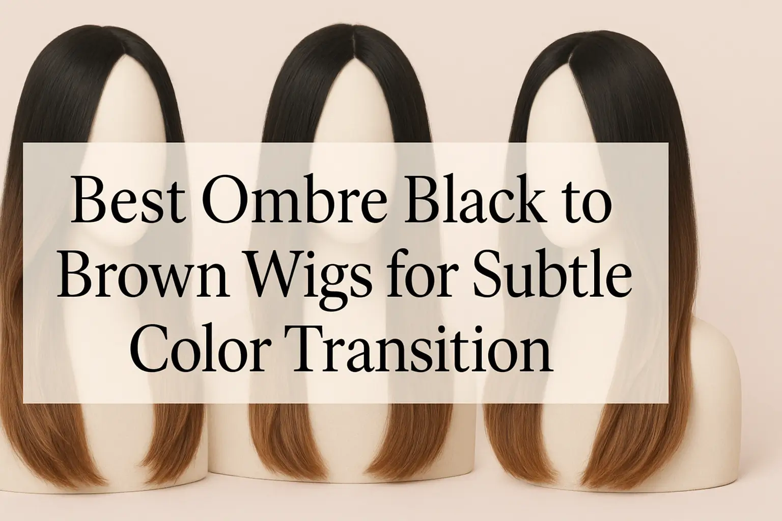 Best Ombre Black to Brown Wigs for Subtle Color Transition