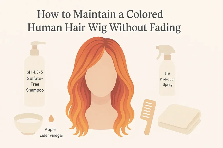How to Maintain a Colored Human Hair Wig Without Fading
