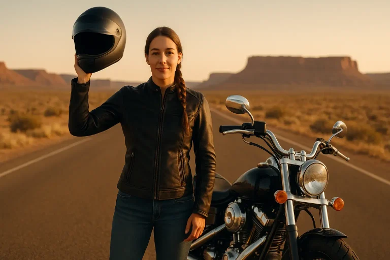 best hairstyles for riding motorcycles with long hair