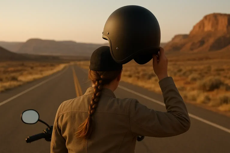 hair care after a long motorcycle ride