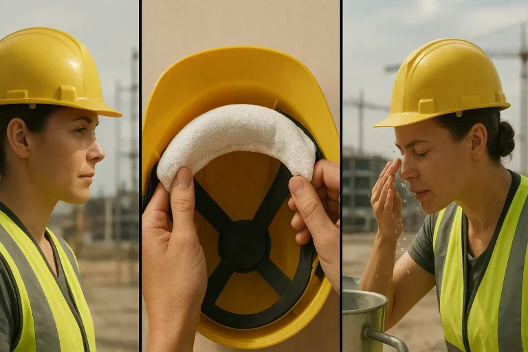 how to keep hair clean when wearing a hard hat every day