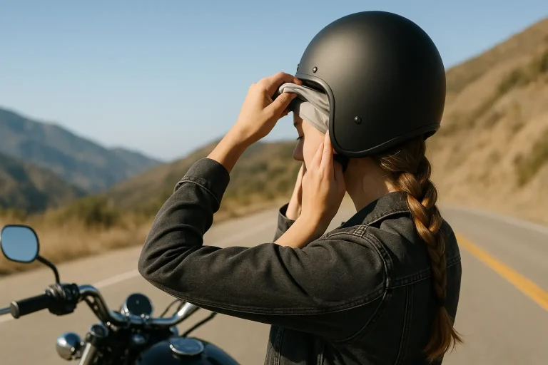 how to prevent helmet hair on motorcycle rides